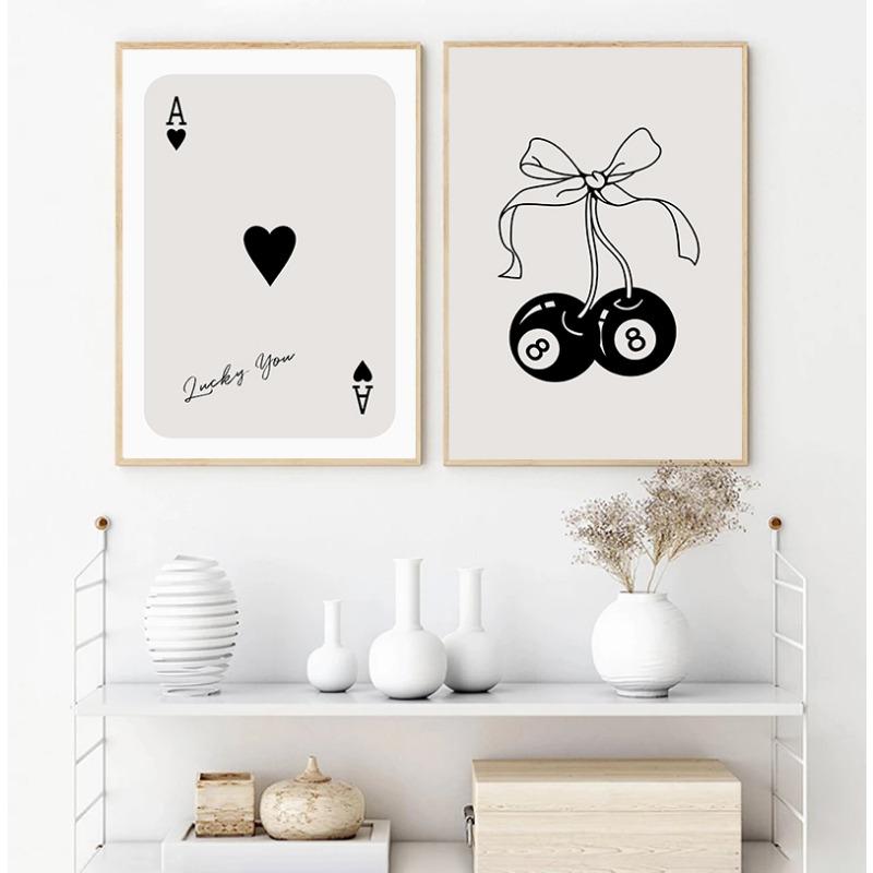 This Kitchen Is for Dancing Posters Disco Ball Cherry Butterfly Leopard Swan Art Canvas Painting Prints Trendy Wall Home Decor