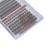 2 In 1 Eyelash Extension Kit DIY Portable Individual Volume Eyelash Cluster with 10ml Liquid C+D 12 Rows 144 Clusters