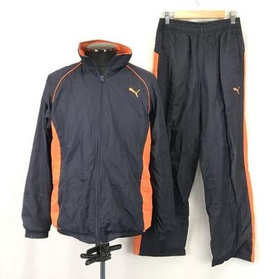 Tracksuit Jersey Windbreaker Men M Black Jacket Set Up(USED)