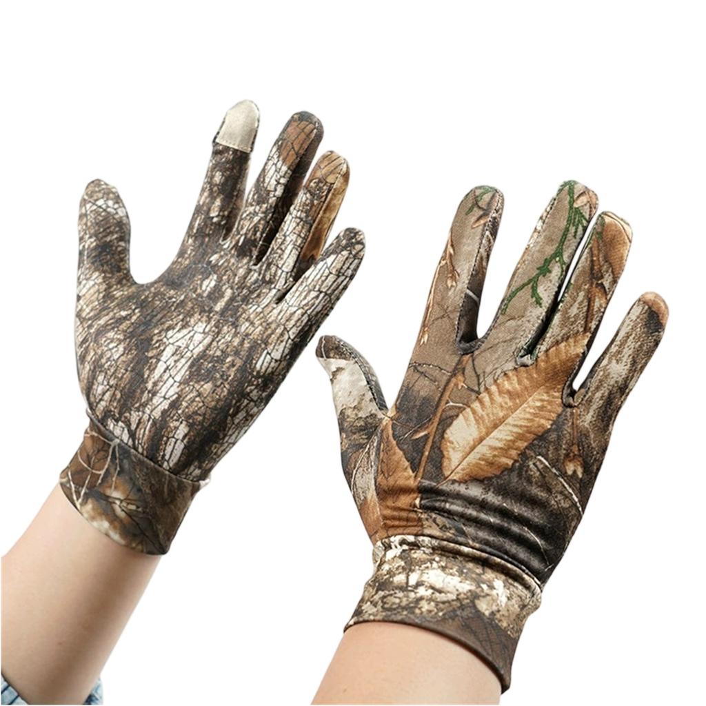 Outdoor - Gloves, Camouflage Full-Finger Gloves for Hunting, Cycling, Mountaineering, Fishing, Military Sports Gear