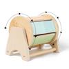 Gently rotate the macaron textile drum to feel the color changes, 360 degree roundness without burrs, caring for small hands