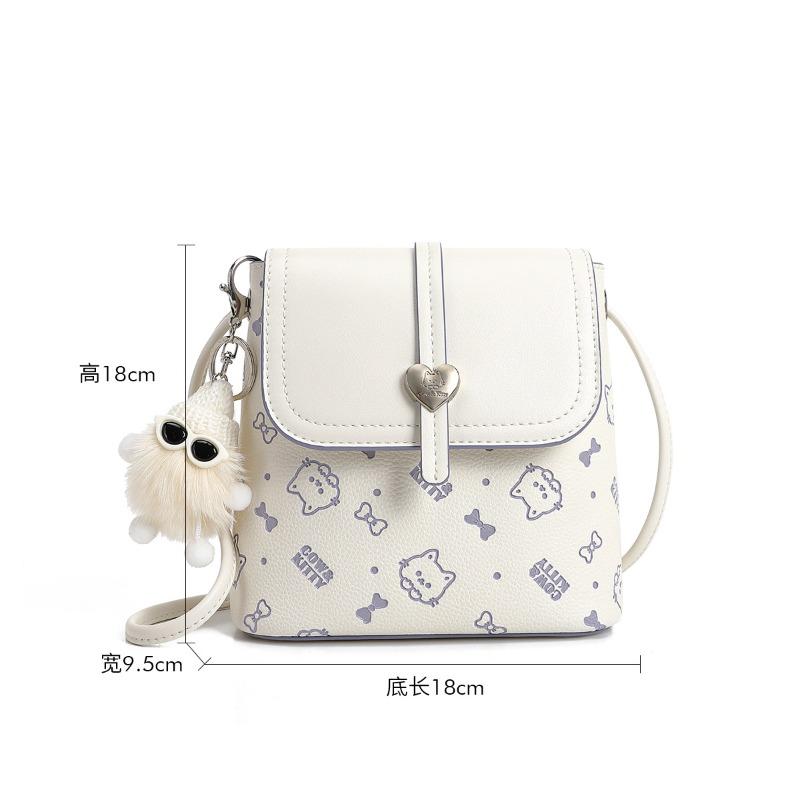 

New night city cute girl small square bag women s high-end shoulder messenger bag