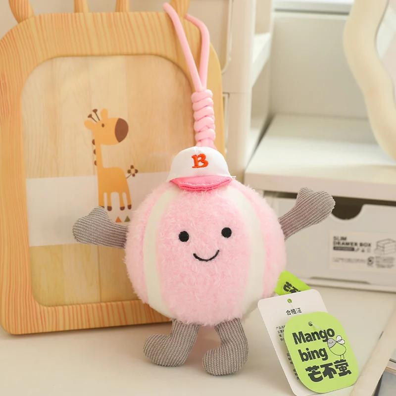 

Реалистичная плюшевая игрушка в виде теннисного мяча, милый зеленый / розовый теннисный реквизит, набивная подушка, мягкая креативная кукла, подарки, кавайное украшение комнаты 12cm