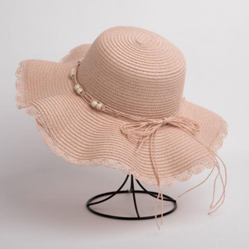 Straw hat women's summer beach big eaves seaside outing sun hat new sun hat sun protection summer hat