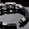 Vintage 6MM Brushed Stainless Steel Bike Motorcycle Chain Bracelet for Men Men's Leather Bracelets Rock And Roll Male Jewelry
