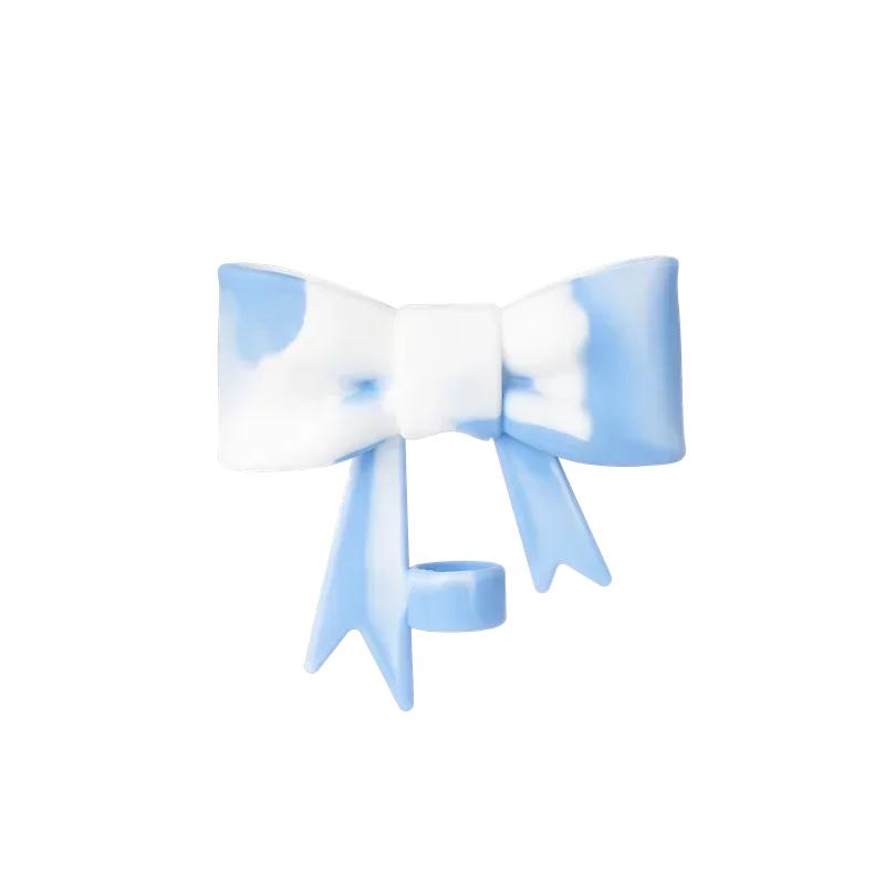 Bowknot Straw Covers Cap for Cup 30&40 Oz Tumbler Cups Reusable Silicone Accessories Straw Tips Lids Protector for 10mm Cups