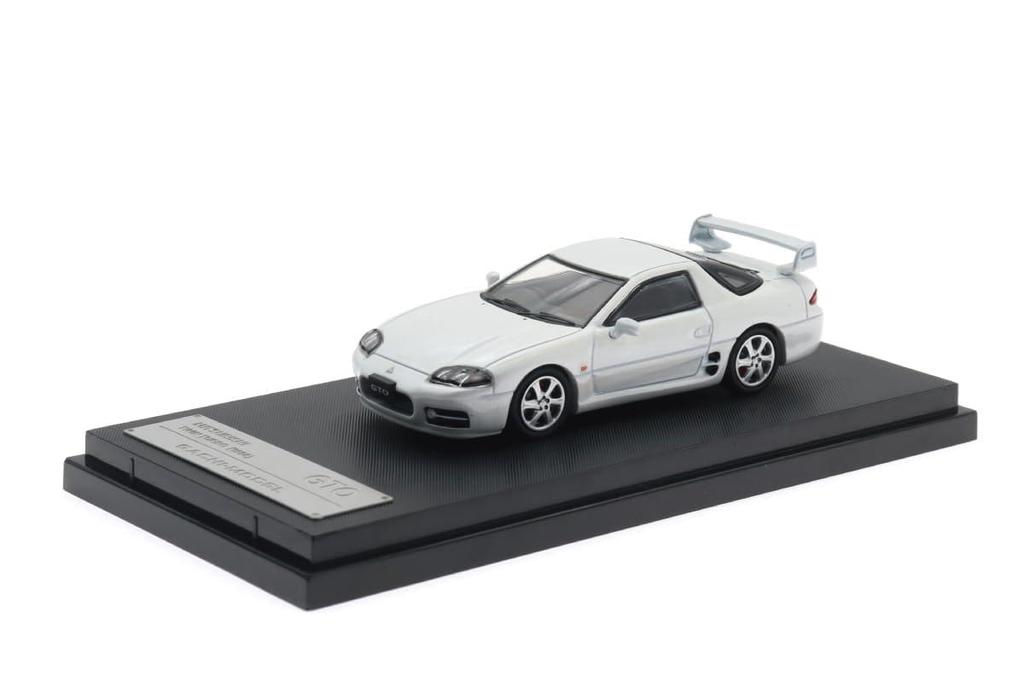 Hiko Seven GACHI MODELS 1/64 Mitsubishi GTO (1998) Galaxy White Finished Model GM64001WH