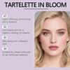 4barevná multifunkční paletka - Rozjasňovač a tvářenka s mikou a vitamínem E, 8,8 g - Přirozený lesk, Hedvábná textura, Cestovní balení se zrcátkem