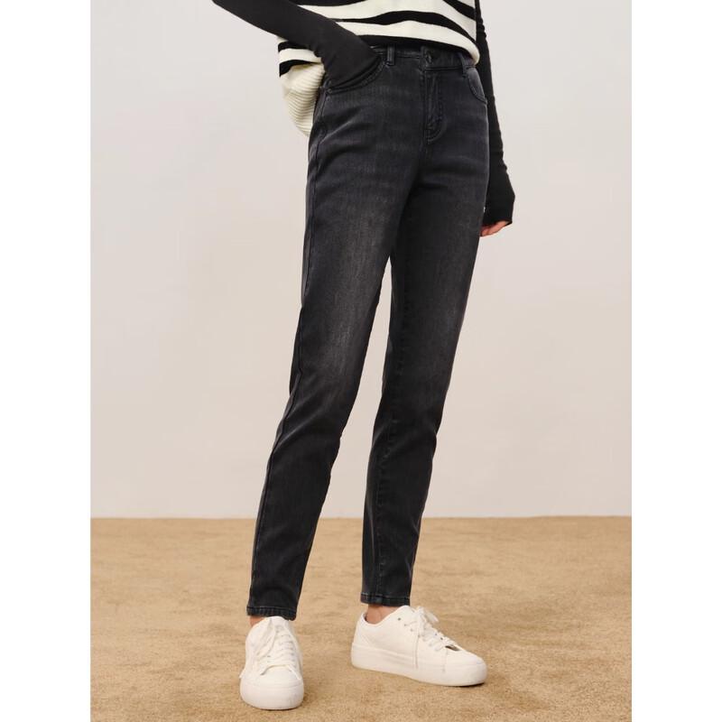 

JZ ANNAKO Women s Retro Washed Denim Zipper Pants L