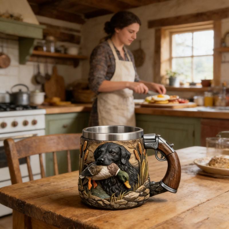 Hunting Theme Stainless Steel Cup Unique Gift for Hunters Outdoor Camping Mug