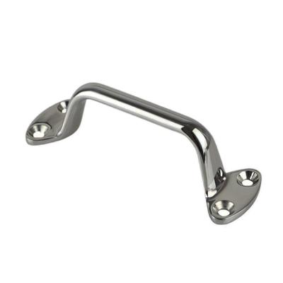 Marine Steel 6" Handrail for Boats Comfortable Grab Handle Watercrafts Safe Support 50x150 for Secure Boats Yacht Grip