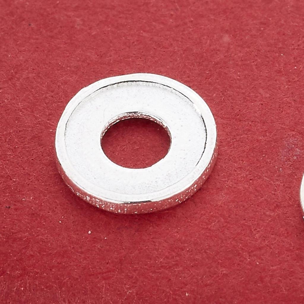 Sterling Silver S925 Wheel Disc Spacer Beads for DIY Bracelets and Necklaces
