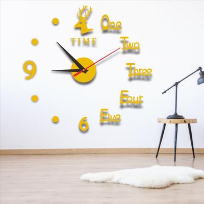 Leuchtende Wanduhr Modernes Design Einfach zu installieren Batteriebetrieben Leise DIY Wanduhr Dekoration für Wohnzimmer