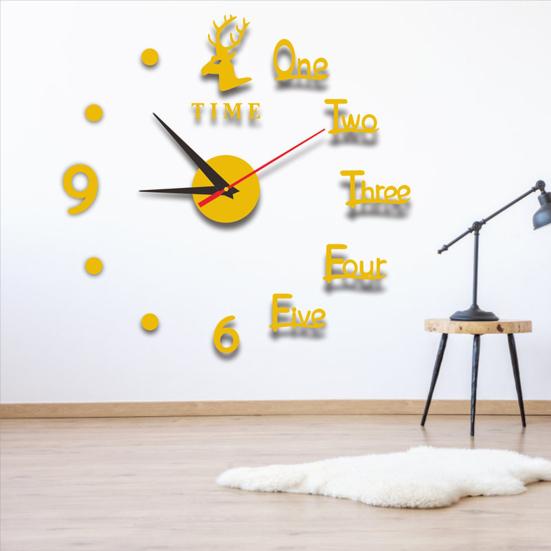 Luminous Wall Clock Modern Design Easy to Install Battery Powered Silent DIY Wall Clock Decoration for Living Room