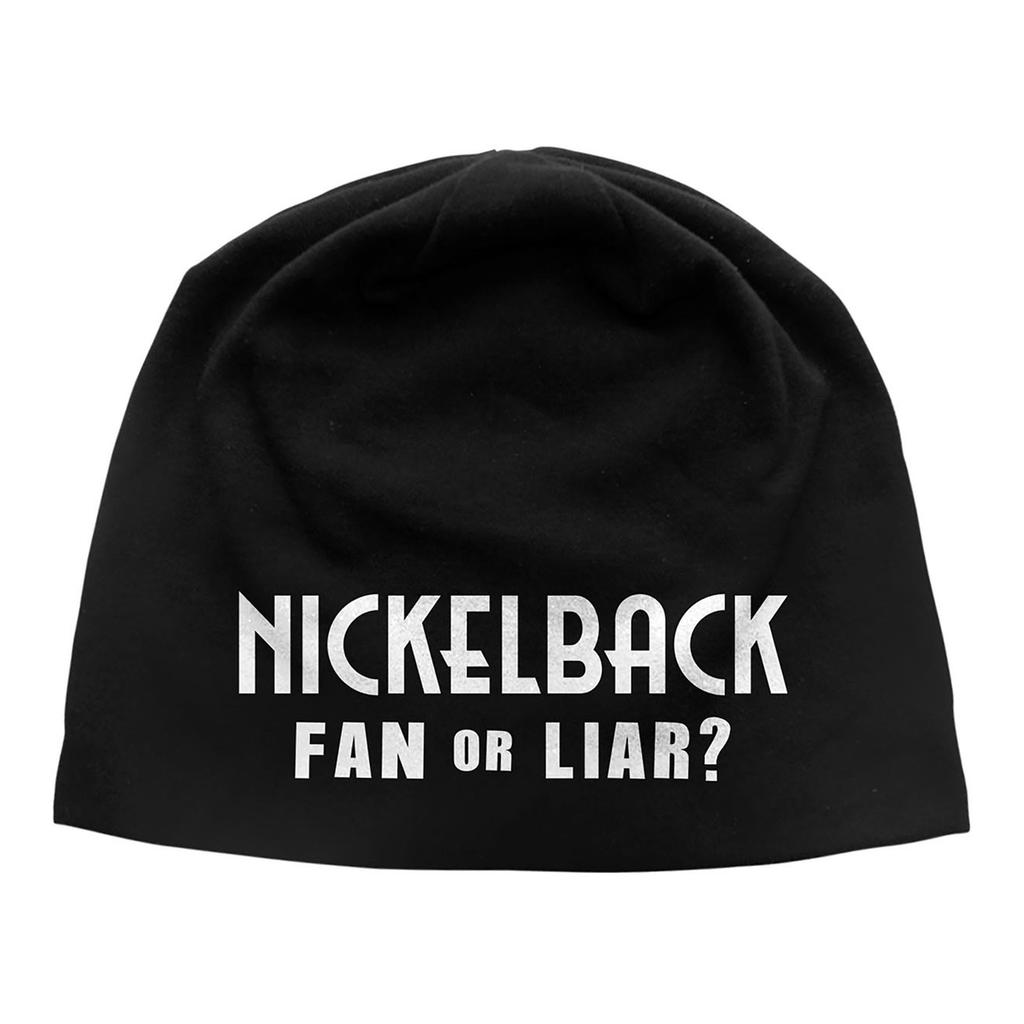 Nickelback Unisex Adult Fan Or Liar JD Print Beanie