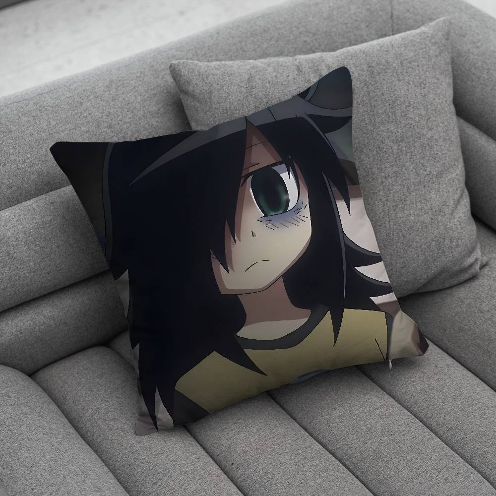 TTomoko WWatamote Kuroki Pillow Case Pillowcase Home Sofa Cushions Car Cushions Pillowcover Office Pillowshell Pillow