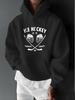 Ice Hockey Healing Slogan, Sports Party Hardcore Style Design Print Casual Athletic Outdoor Men'S Long Sleeve Hooded Sweatshirt Me