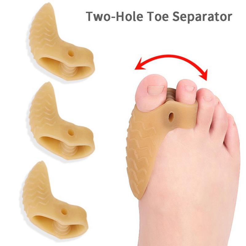 2 Stück Großzehen-Geradehalter Daumen Valgus Schutz Silikon Gel Fuß Zehen