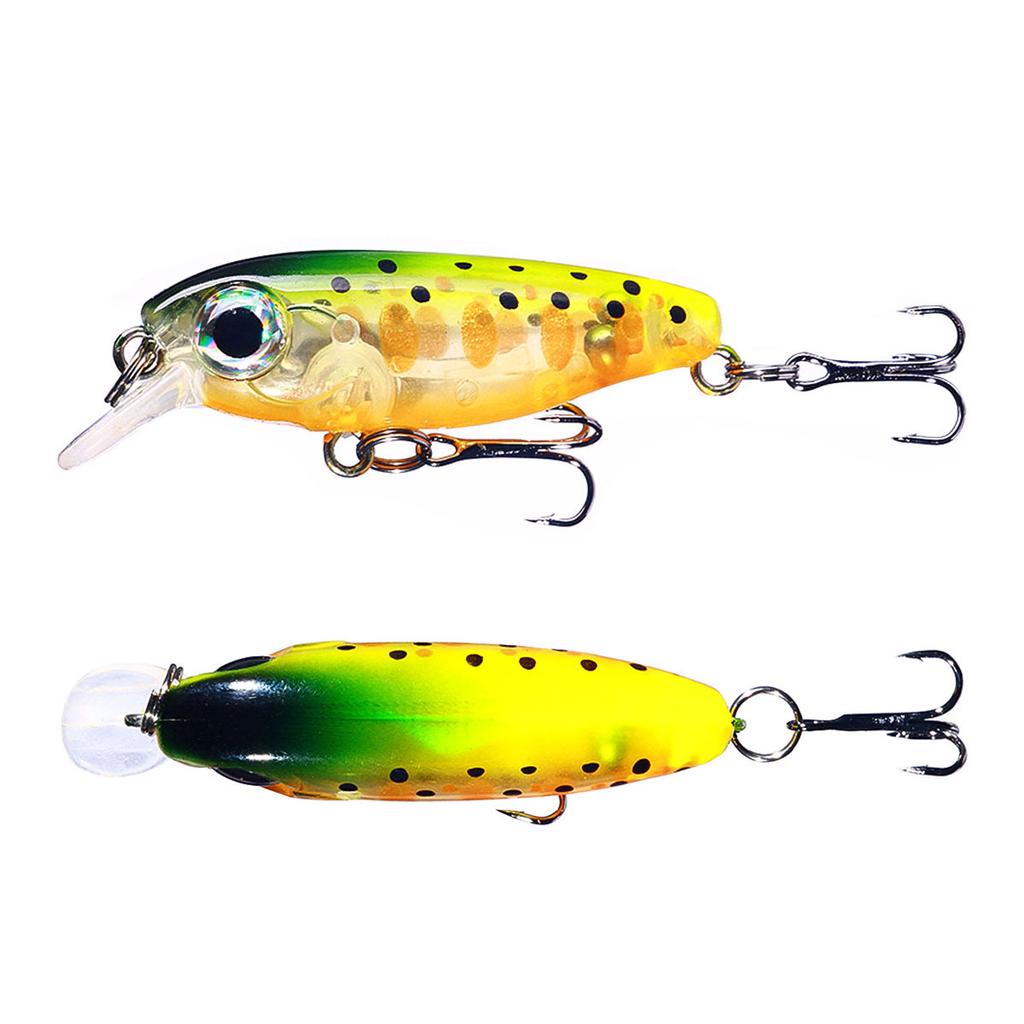 HENGJIA 1Pcs Mini Minnow Lures Fishing 3.8cm-2.8g-12# Bait Lure for Sea Fishing Pesca Fishing Tackle Crankbait Lure