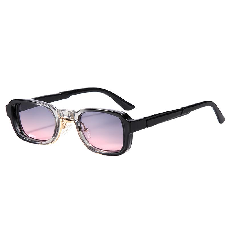 

Retro Small Square Sunglasses Women Men Shades Printed Gradient Frame Eyewear Luxury Sun Glasses Uv400 Brand Oculus Female as picture