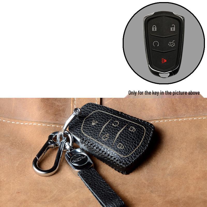 Cadillac Key Case with Snap Button for XT4, XT5, CT5, XT6, XTS, ATSL, CT6, CT4 Models