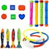 Children's Pool Diving Toys Set: Torpedo, Ring, and Stick Combo