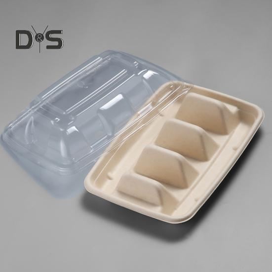 10/20 stk engangs tacoholdere for fester Robust tacobrettholder med skillevegger Miljøvennlig tacotallerken emballasjeboks for arrangementer Tacobarservering