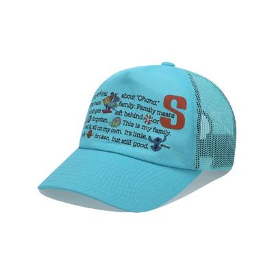 SUNLOVE [STITCH] Mesh Trucker Cap Light Blue