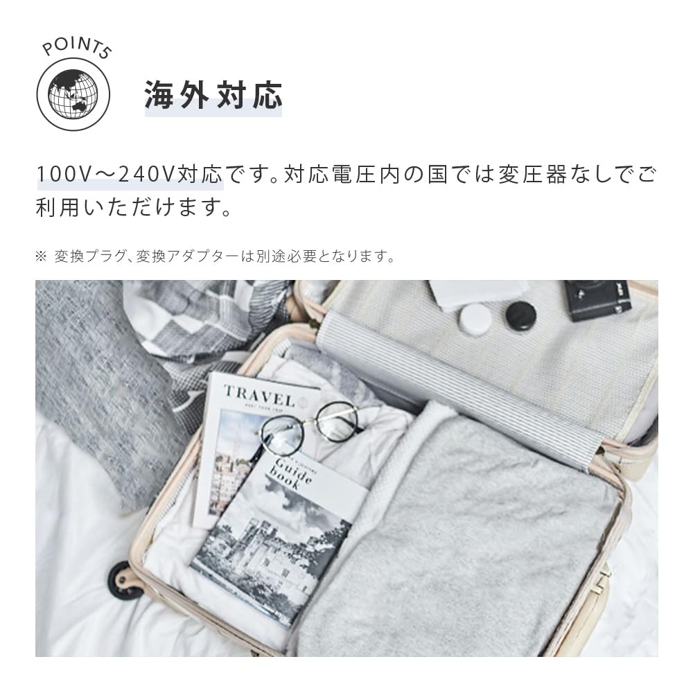 Fall/Winter 2024 SALONIA SALONIA Straightener/Hair Iron, 24mm, with Heat-Resistant Pouch, International Compatible, SL-004SMP, My Nuance Pink