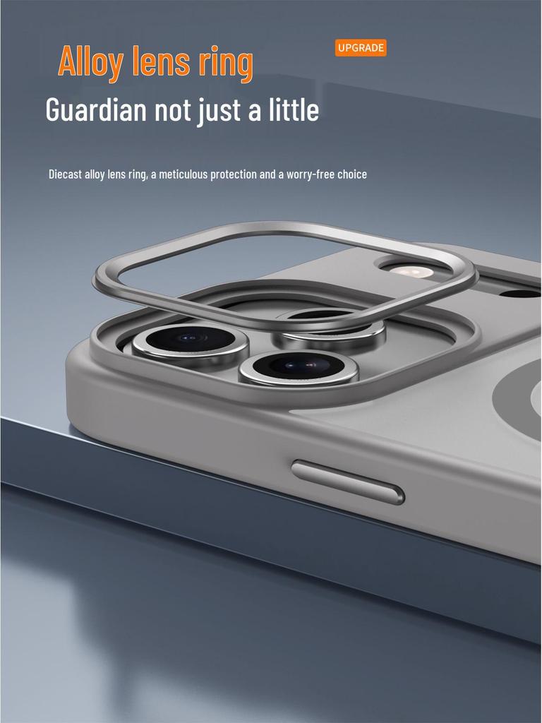 iPhone 17 Pro Max High-End Protective Magnetic Case with Apple 16 Skin-Feel