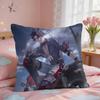 Genshin Impact Wriothesley Cute Cushion Cover Square Short Plush Pillow Case Living Room Sofa Home Decor Funda X