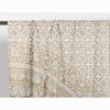 Bless International Beautiful Indian Bohemian Psychedelic Hippie Elephant Mandala Window Curtain Panels for Bedroom, Living, Balcony (White and Gold)