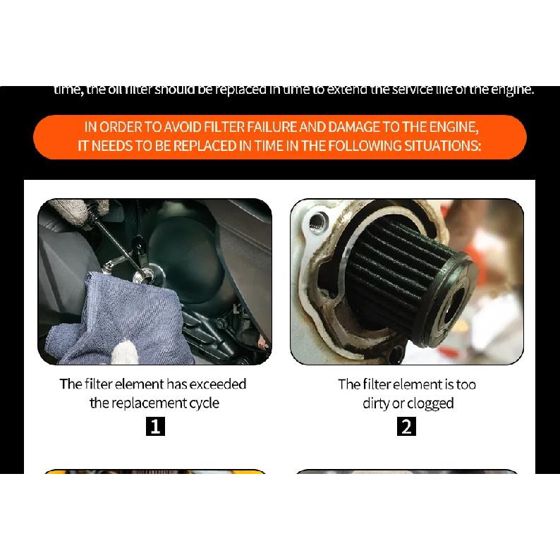 JSRAOIMG Motorcycle Engine Oil Filter For HONDA CBF125 XL125V ATC250 CRF250 CBF250 TRX250X TRX300EX TRX 350 400 420 450 300 500