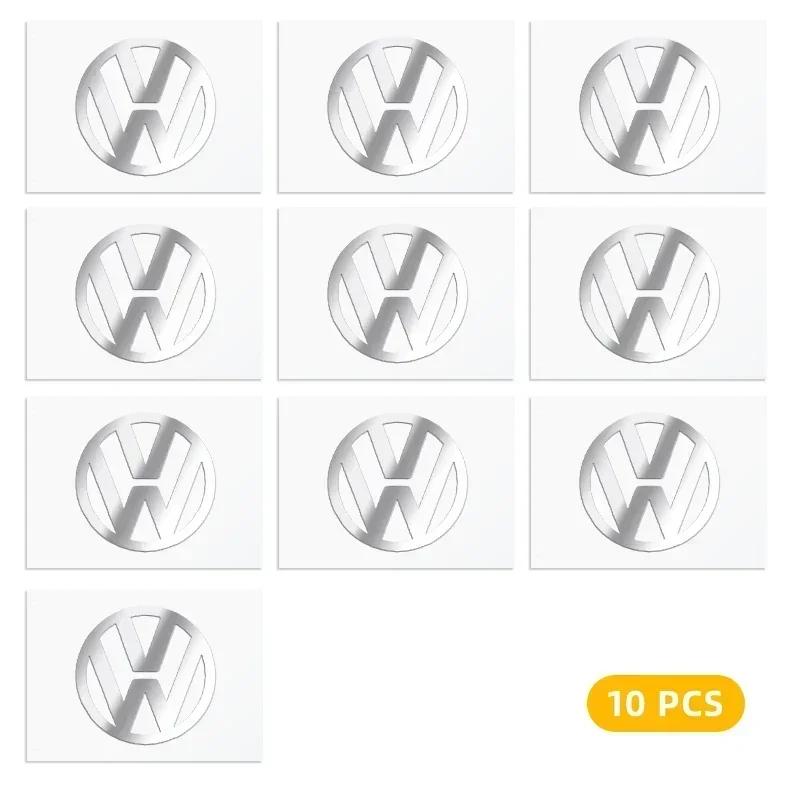 2025 Hot 2/5/10pcs Car Logo 3D Metal Stickers Decorative Accessories For Volkswagen Tiguan Bora POLO PASSAT CC Touran GOLF Jetta