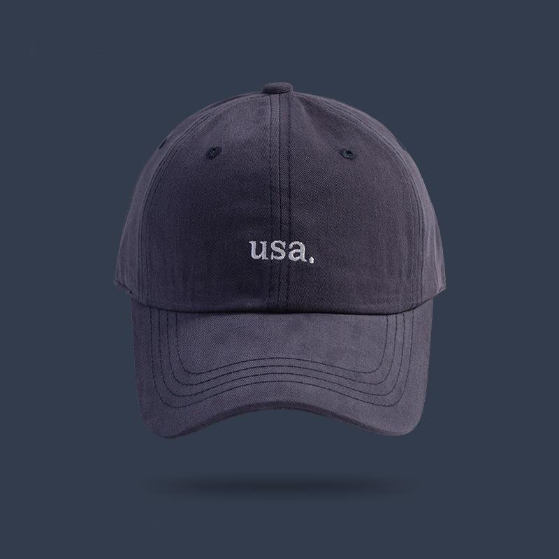 High Quality Hats Men's and Women's Embroidered Soft Top Caps Versatile Street Students Couple Baseball Caps Show Small Face
