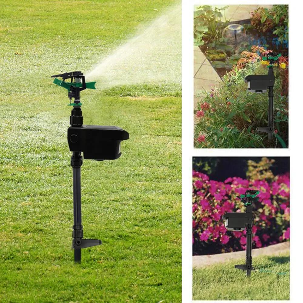 

Water Jet Animal Deterrent,Motion Sensor Sprinkler,Solar Garden Animal Repeller,Adjustable&Waterproof,Suitable for Gardens&Lawns чорний