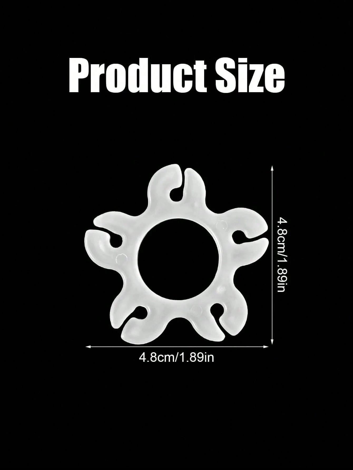 

25/50Pcs Balloon Clips Plastic Balloon Buckle for Balloon Arch Connectors Frame Ring for Birthday Wedding Party Decoration 50Pcs