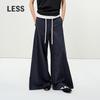 LESSS 2025 Spring Slim Fit Flared Long Pants