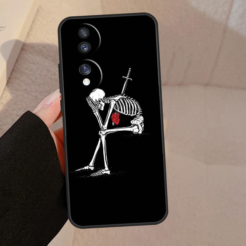 Death Skull Bones Clown Circus For Honor Magic V5 5 6 7 Pro Case For Honor 200 400 Lite 50 70 90 X8a X8b X9a X9b X9c Cover