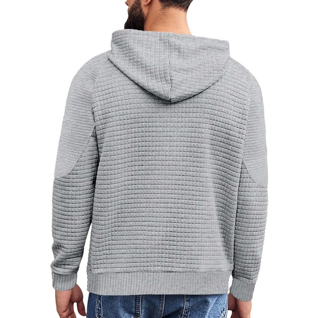 Mens  Hoodies Lightweight Casual Pullover Shirts Basic Fall Long Sleeve Hooded Sweatshirt With Pocket