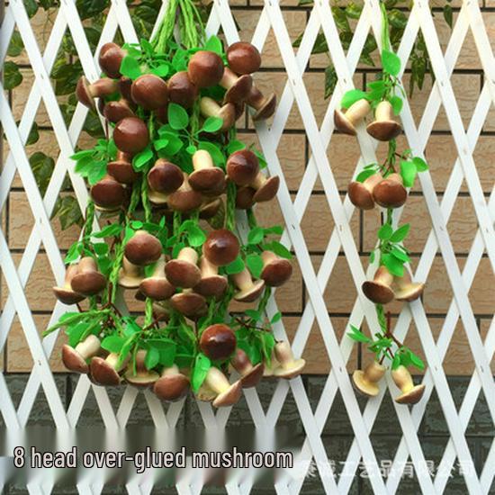 Farmhouse Restaurant Decor: Artificial Fruit Vine with Peaches, Apples, and Bananas.