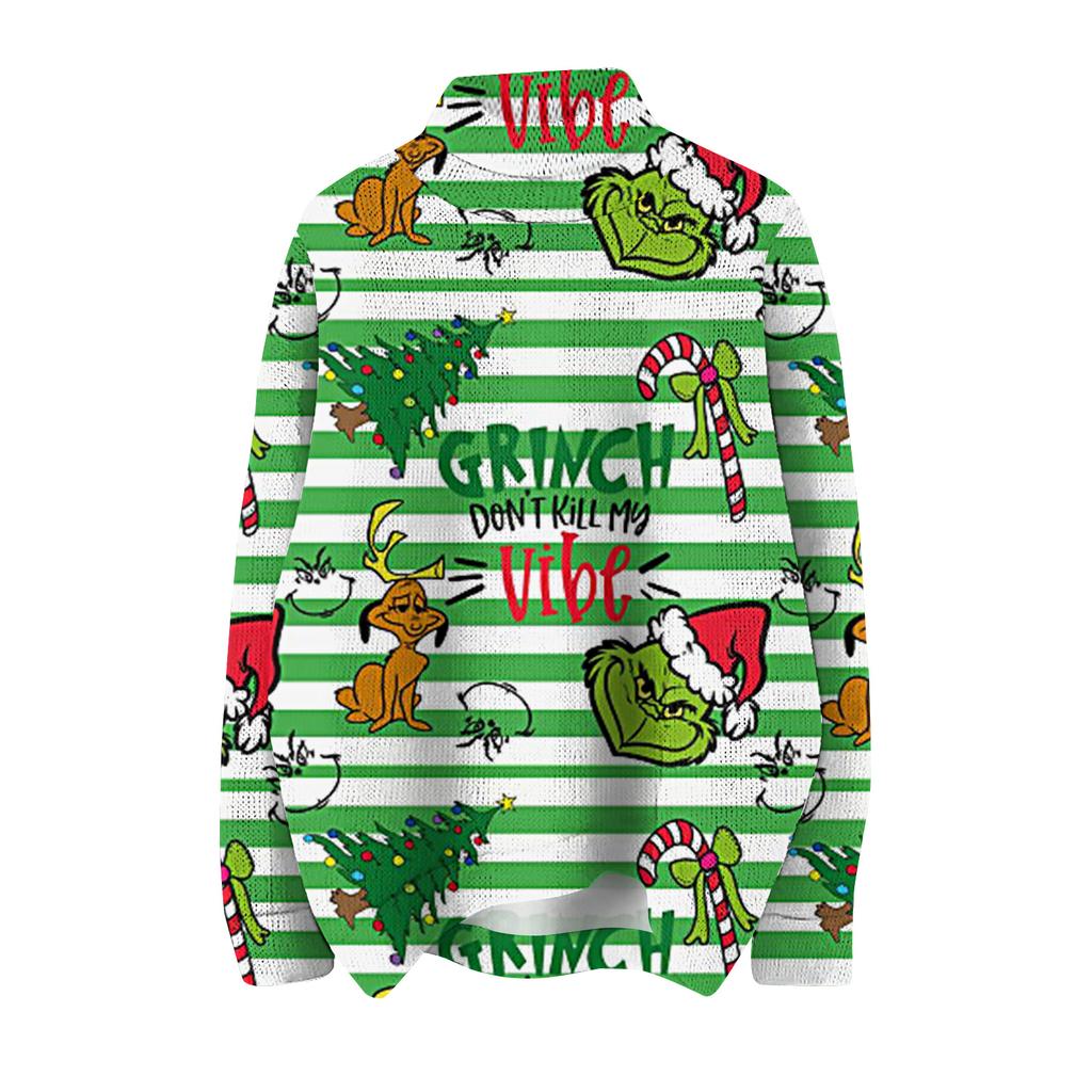 Weihnachts-Sweatshirts für Damen, Strickpullover, süßes Hemd, Herbst, Rollkragenpullover, Tops