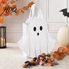 Candy Gift Bag Halloween Ghost Bag White Pouch with Cute Face Trick or Purses And Handbags Treat Favor for Party Kids Goodie Prizes Holder