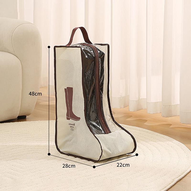M-Multi-Functional Shoes Storage Bag With Handle Dustproof Boots Protector For Long & Ankle Boot Travel Pouch Shoe Organizer
