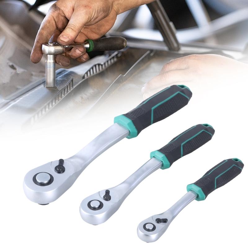 90 Tooth Wrench Ratchet Wrench 1/2 "3/8" 1/4" Wrench Tool Smooth to Operate Efficient in Tight Spaces