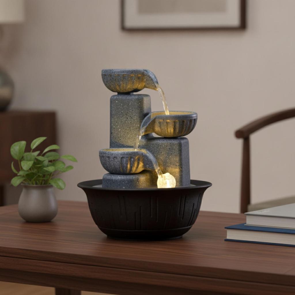3-Tier Desktop Fountain Small for Desk, Office