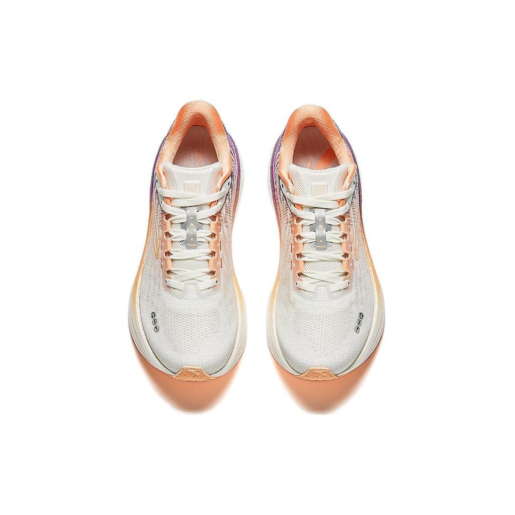 New Anta Cushioning, Slip Resistant, And Abrasion Resistant Low Top Casual Running Shoes Women's White Purple 122435562-5
