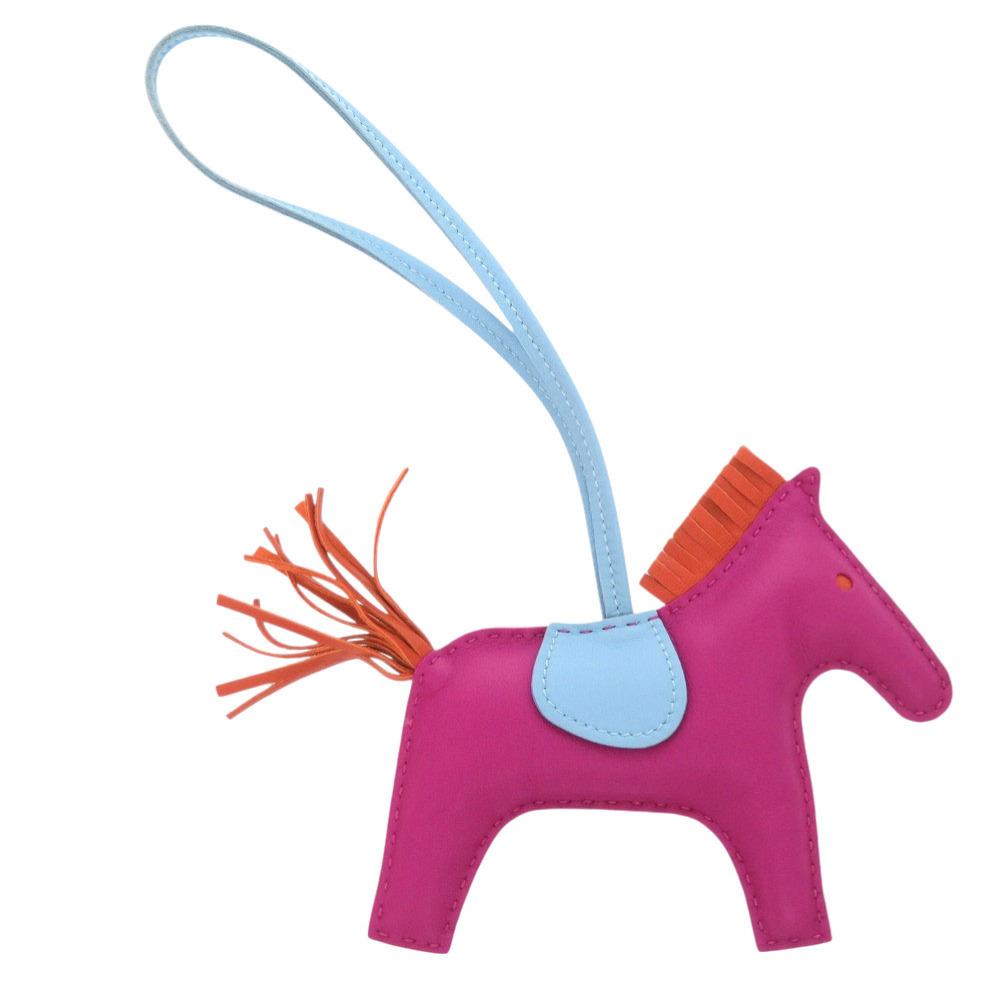 Used AUTHENTIC HERMES Rodeo MMKey Holder Rose purple/Carnelian Anyo Miro