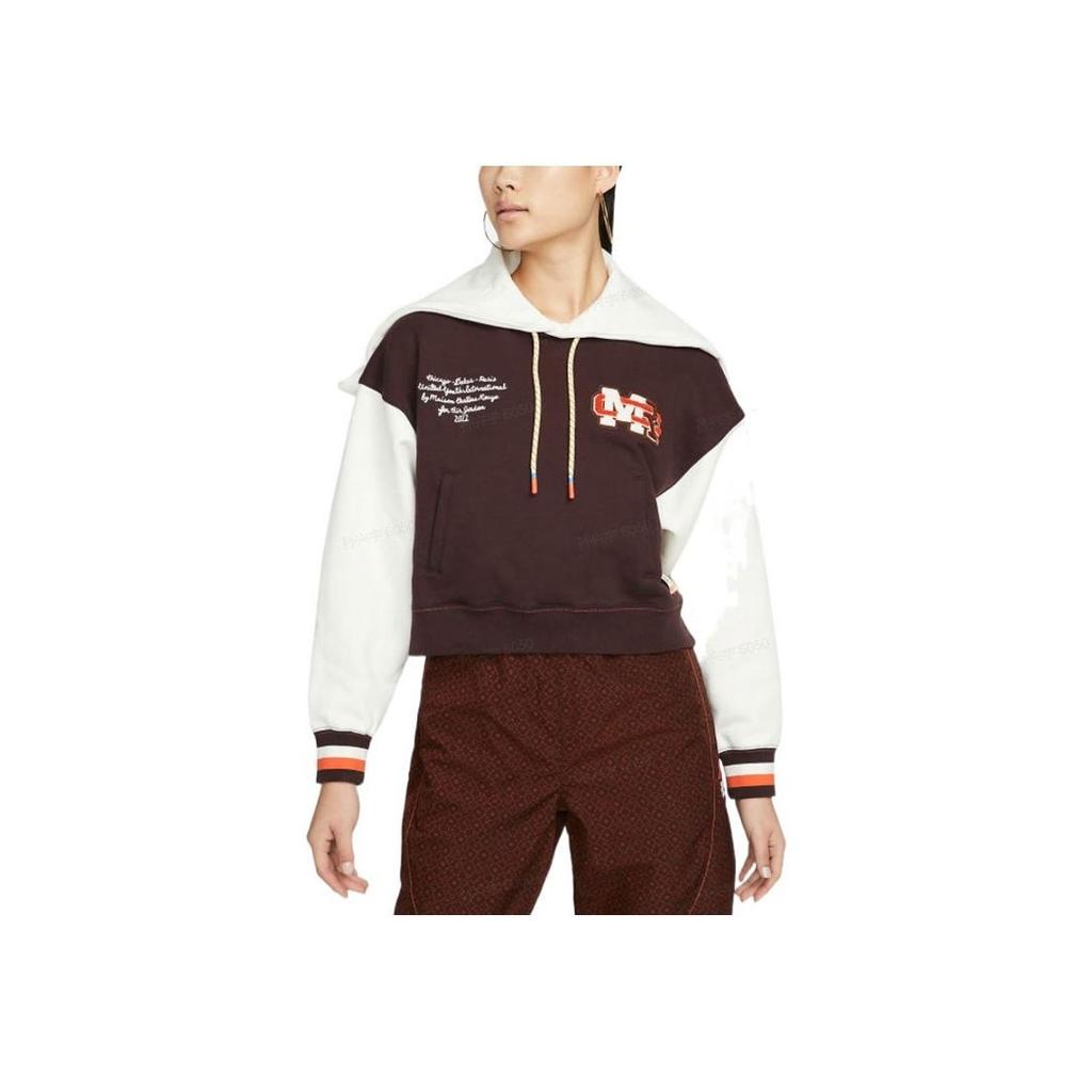 Air Jordan X Maison Chateau Rouge Patchwork Φούτερ Γυναικεία Τοπ Καφέ DJ9763-203