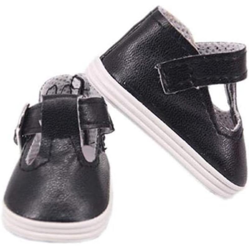 Puppenschuhe aus weichem PU, 5,1 cm, für 36,8 cm große Puppen von 32–34 cm, Geschenkzubehör für Mädchen, 1 Paar